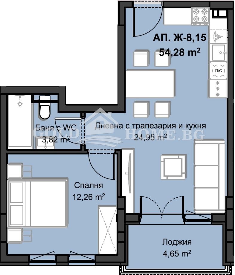 À venda  1 quarto Plovdiv , Hristo Smirnenski , 69 m² | 23222200 - imagem [8]