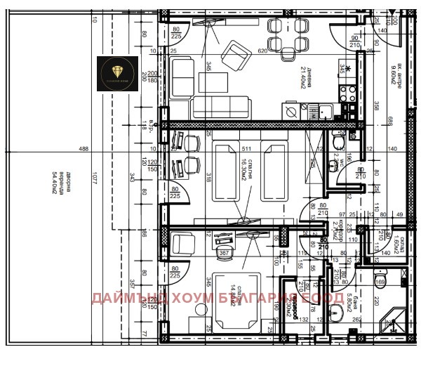 Te koop  2 slaapkamers Plovdiv , Juzjen , 152 m² | 79130265 - afbeelding [2]