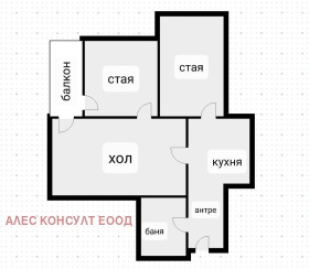 3-стаен град София, Люлин 4 4