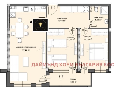 Te koop  2 slaapkamers Plovdiv , Tsentar , 114 m² | 32208341 - afbeelding [2]