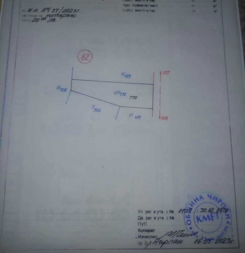 Продава ПАРЦЕЛ, с. Зетьово, област Стара Загора
