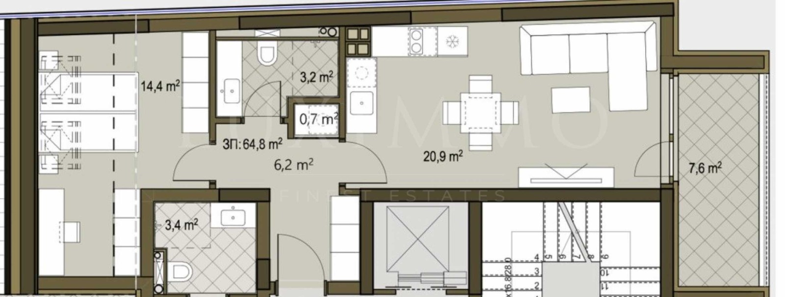 Продава 2-СТАЕН, гр. София, Овча купел, снимка 2 - Апартаменти - 54766442