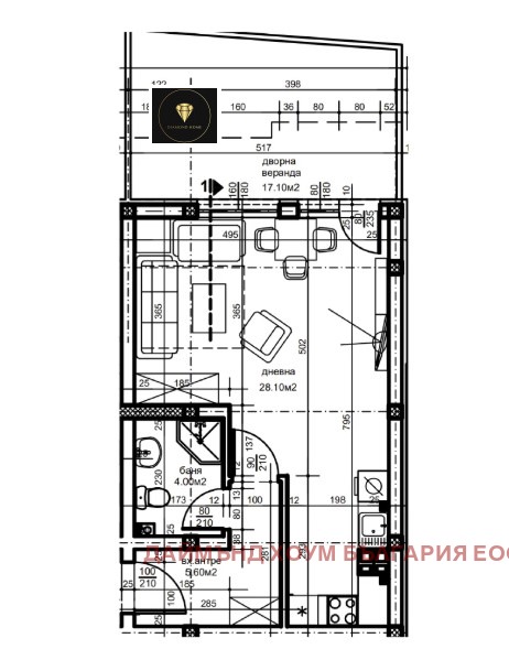 De vânzare  Studio Plovdiv , Iujen , 69 mp | 74319780 - imagine [2]