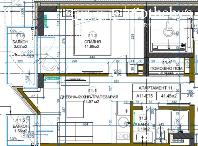 Продаја  1 спаваћа соба Софија , Центар , 56 м2 | 36740842 - слика [6]