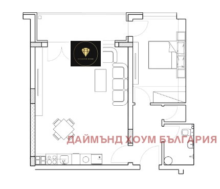 Продава 2-СТАЕН, гр. Пловдив, Младежки Хълм, снимка 2 - Aпартаменти - 47418207