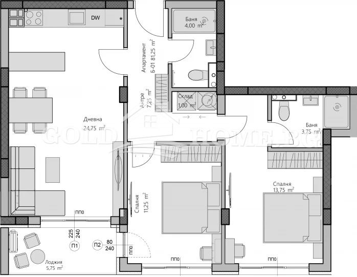 Продава 3-СТАЕН, гр. Пловдив, Христо Смирненски, снимка 3 - Апартаменти - 55823835