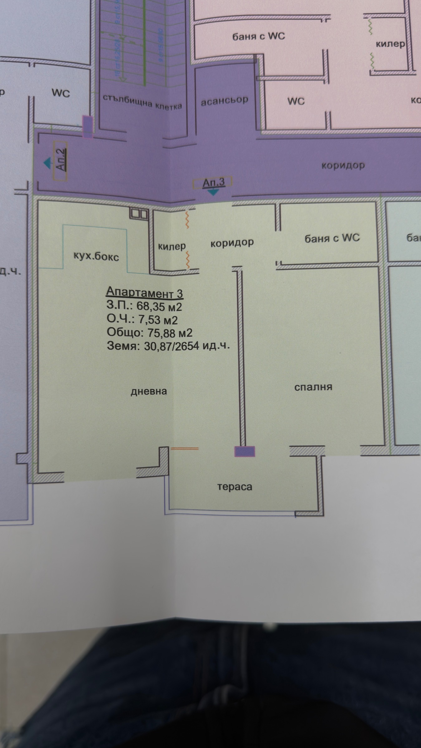 Продава 2-СТАЕН, гр. Ямбол, Зорница, снимка 2 - Апартаменти - 54226660