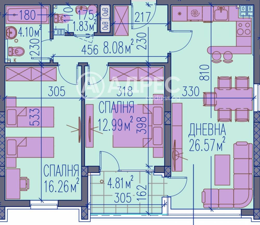 Продава 3-СТАЕН, гр. Пловдив, Тракия, снимка 4 - Апартаменти - 55610687