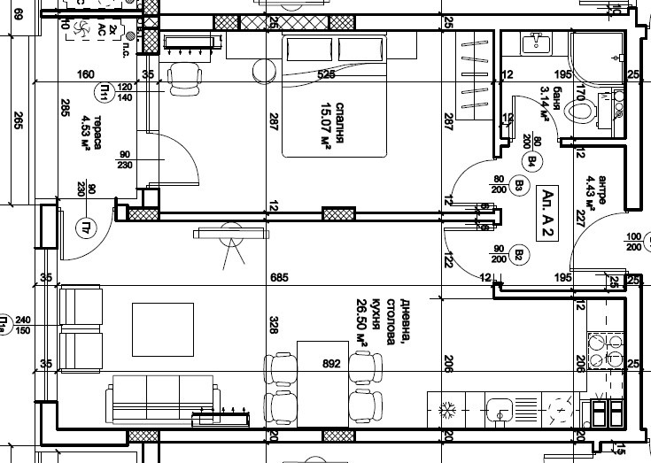 In vendita  1 camera da letto Plovdiv , Hristo Smirnenski , 73 mq | 38584273 - Immagine [3]