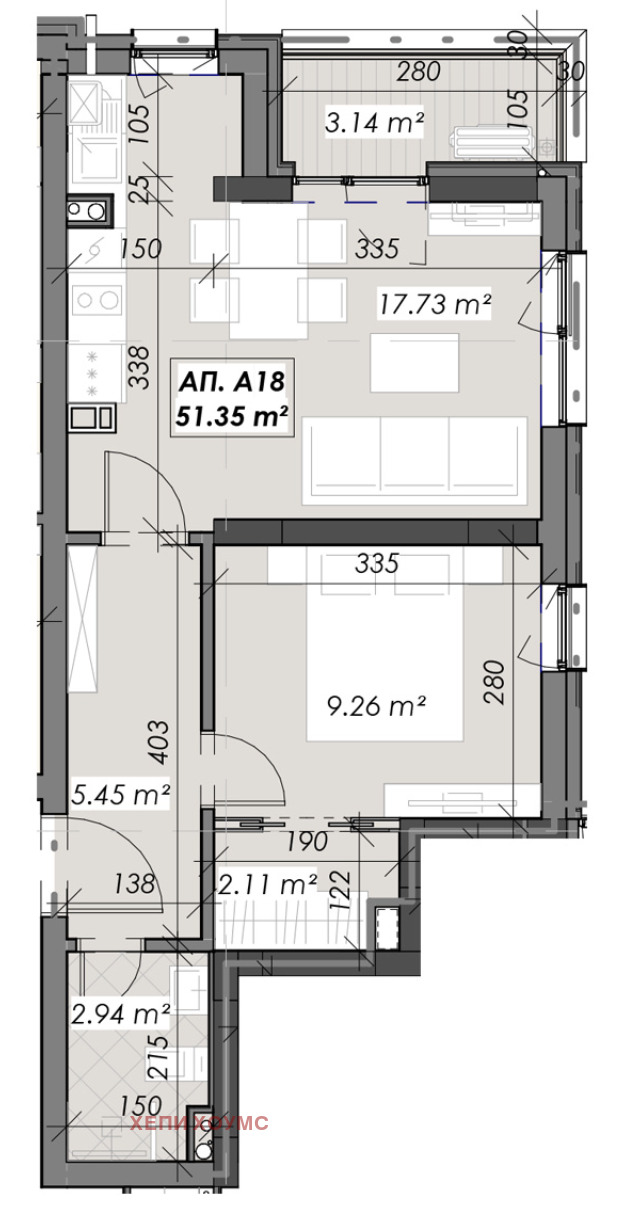 Te koop  1 slaapkamer Sofia , Krastova vada , 60 m² | 30397810 - afbeelding [5]