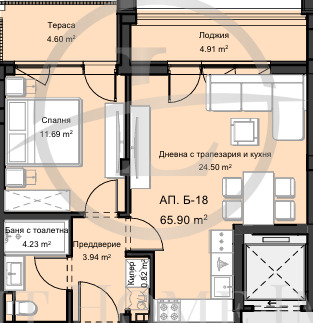 Продава  2-стаен град Пловдив , Остромила , 77 кв.м | 66115754 - изображение [7]