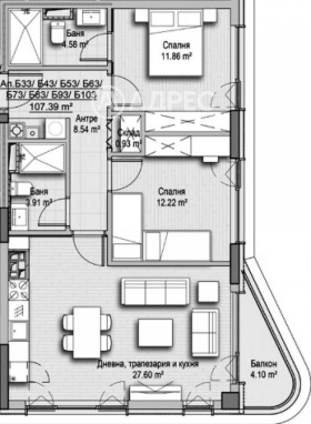3-СТАЕН, 107 m2