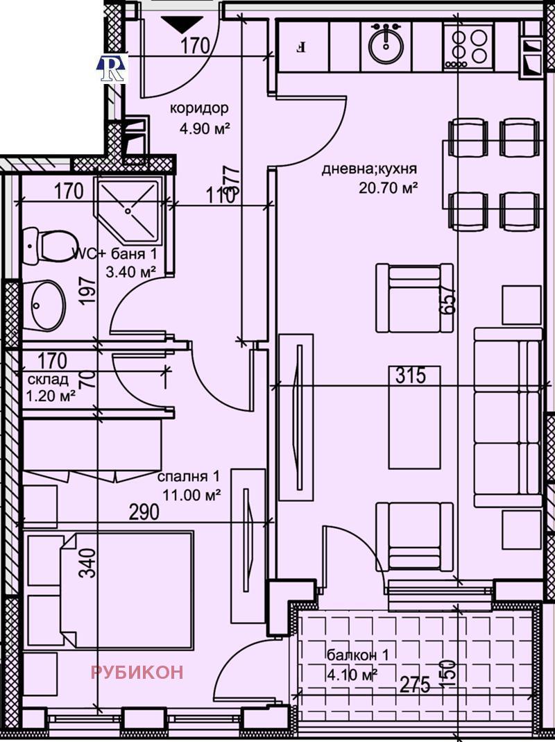 In vendita  1 camera da letto Plovdiv , Karshiiaka , 63 mq | 13575288 - Immagine [2]