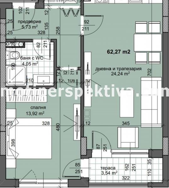 Продаја  1 спаваћа соба Пловдив , Тракија , 74 м2 | 25261633 - слика [6]