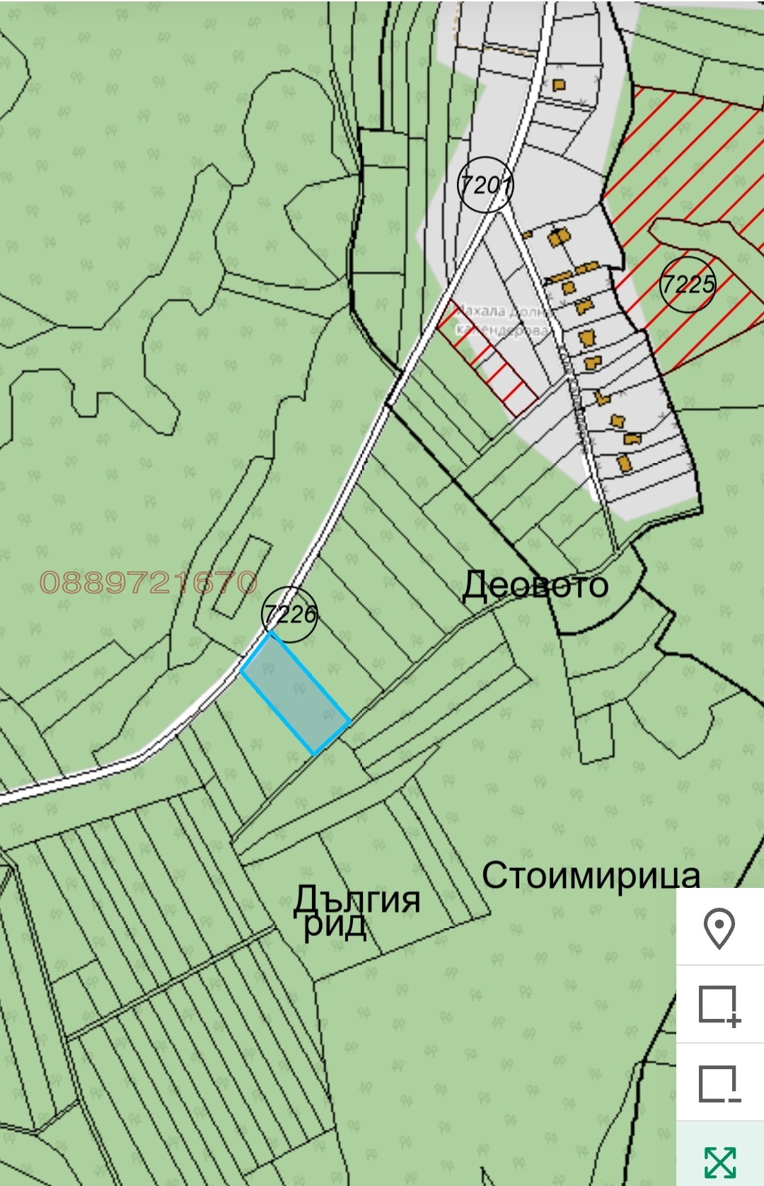 Продава ПАРЦЕЛ, гр. София, с. Плана, снимка 2 - Парцели - 54648750