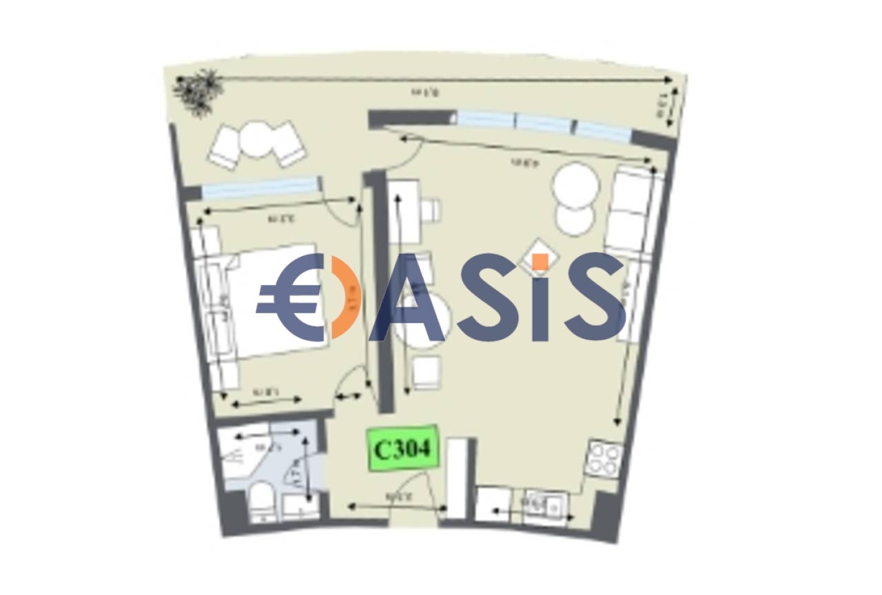 Продава 2-СТАЕН, гр. Обзор, област Бургас, снимка 2 - Апартаменти - 53797054