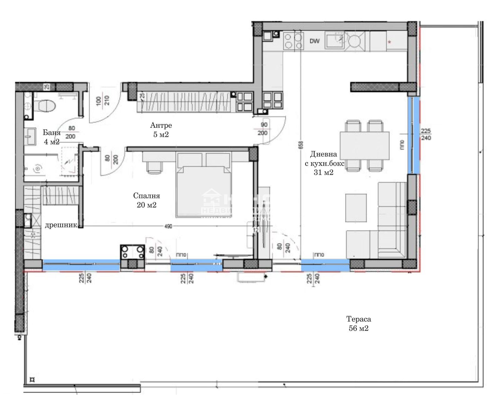 Продава 2-СТАЕН, гр. Пловдив, Остромила, снимка 2 - Апартаменти - 50135621