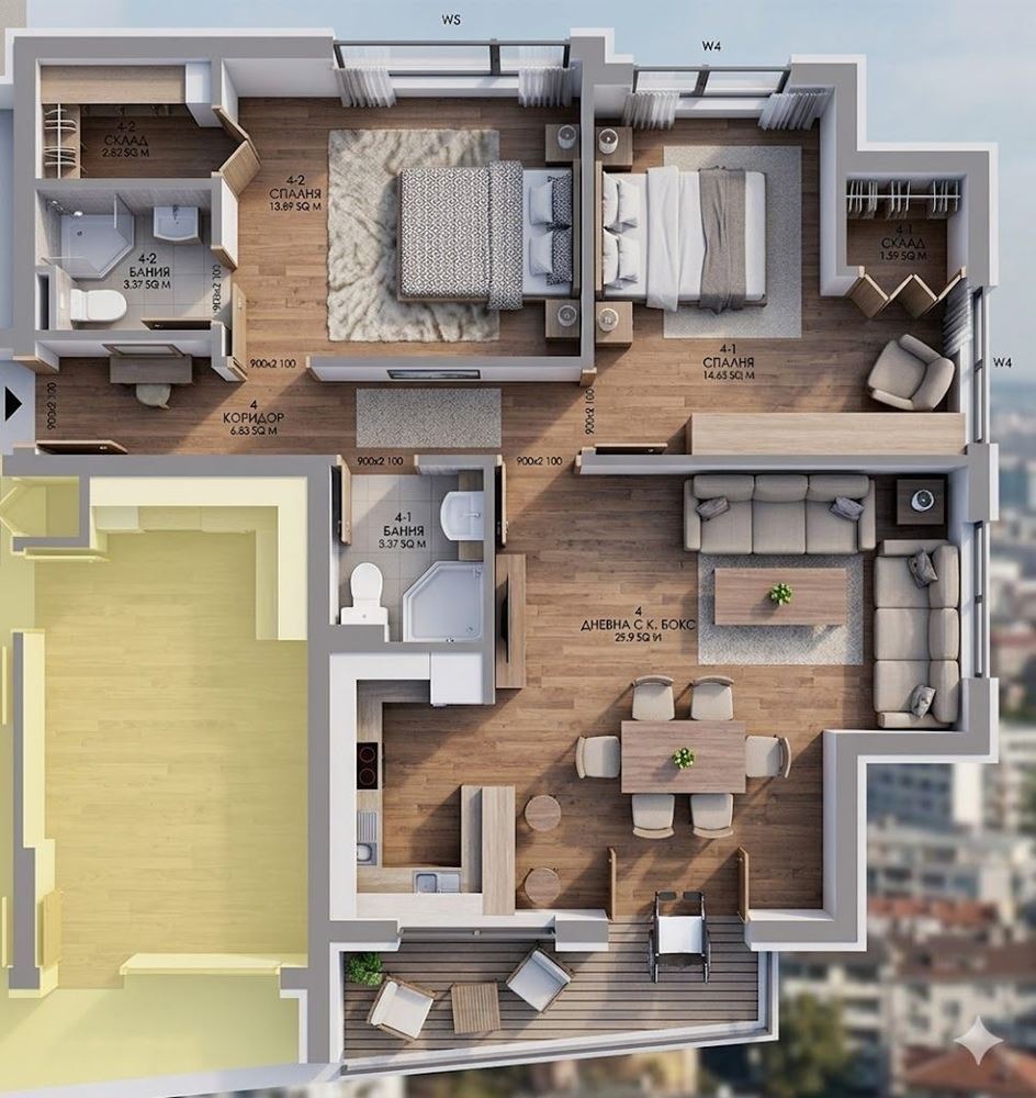 Продава 3-СТАЕН, гр. София, Хаджи Димитър, снимка 3 - Апартаменти - 54277276