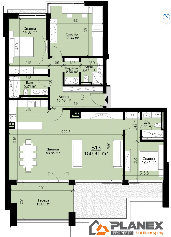 Продава  4-стаен град Варна , Бриз , 170 кв.м | 26226455 - изображение [3]