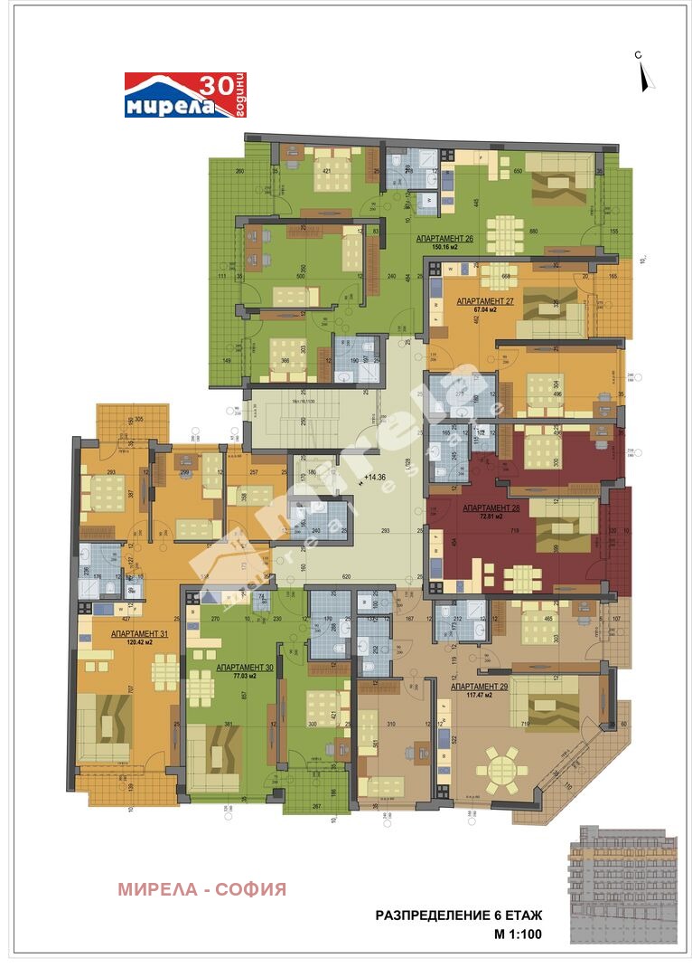 Продава 4-СТАЕН, гр. София, Банишора, снимка 3 - Aпартаменти - 47678935