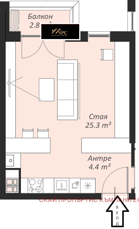 Продава 1-СТАЕН, гр. София, Кръстова вада, снимка 7 - Aпартаменти - 47461467