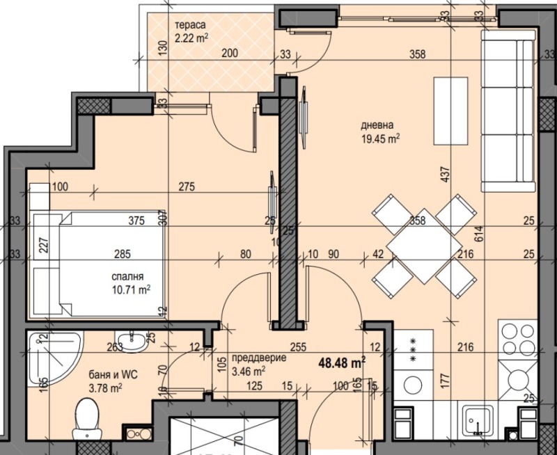 En venta  1 dormitorio Sofia , Tsentar , 56 metros cuadrados | 38632884 - imagen [9]