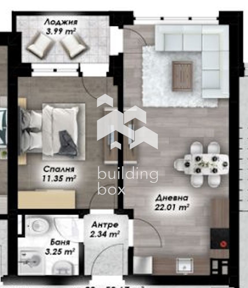 Продава 2-СТАЕН, гр. Пловдив, Остромила, снимка 3 - Апартаменти - 54290349
