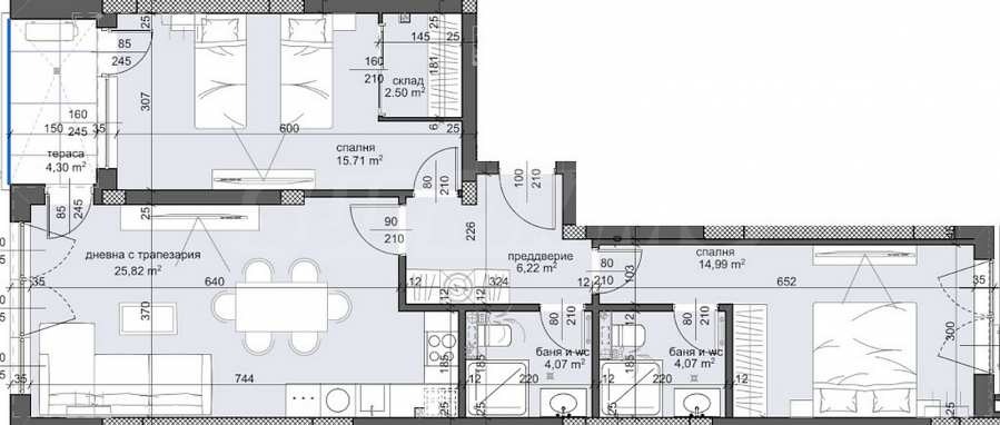 Продава 3-СТАЕН, гр. Пловдив, Тракия, снимка 2 - Апартаменти - 55374194