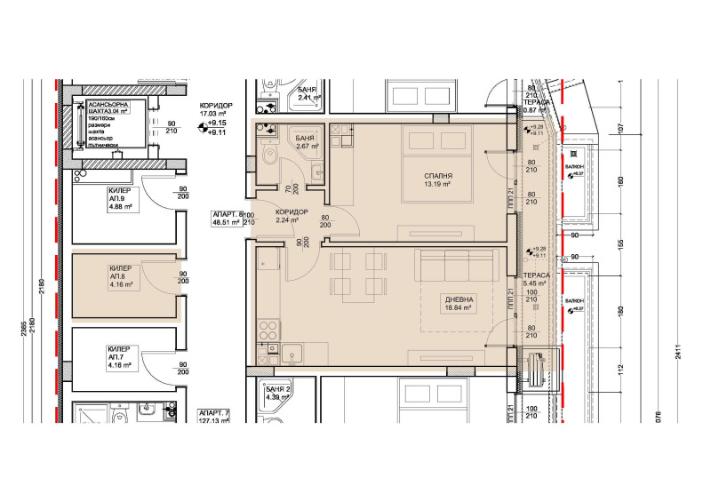 À vendre  1 chambre Varna , Levski 2 , 66 m² | 97306379