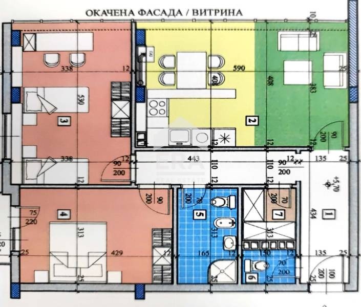 In vendita  2 camere da letto Ruse , Tsentar , 111 mq | 98117418