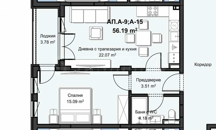 Продава 2-СТАЕН, гр. Пловдив, Христо Смирненски, снимка 7 - Апартаменти - 54602826