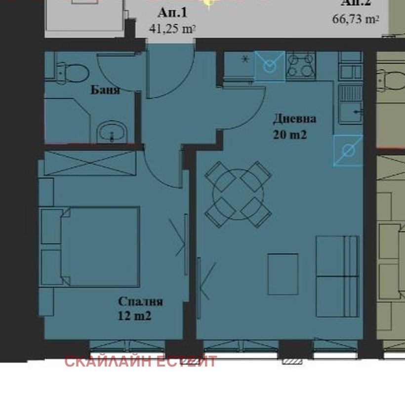 Продава 2-СТАЕН, гр. София, Банишора, снимка 2 - Апартаменти - 56412762