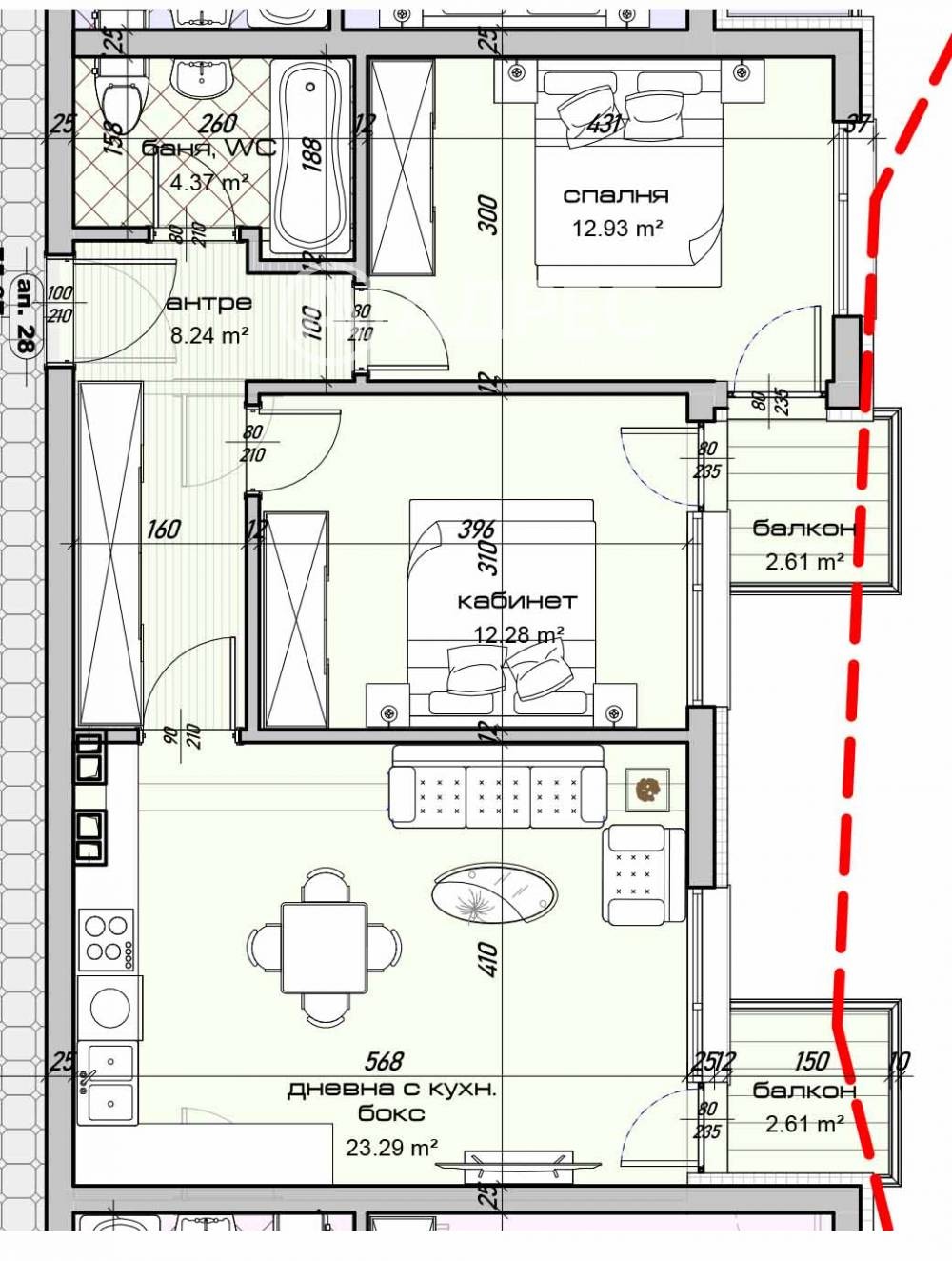 Продава 3-СТАЕН, гр. Варна, Изгрев, снимка 2 - Апартаменти - 55098645