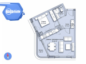 1 dormitorio Vitosha, Sofia 1