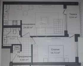 1 hálószoba Gagarin, Plovdiv