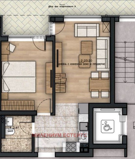 Na sprzedaż  1 sypialnia Sofia , Malinowa dolina , 60 mkw | 97869468 - obraz [7]