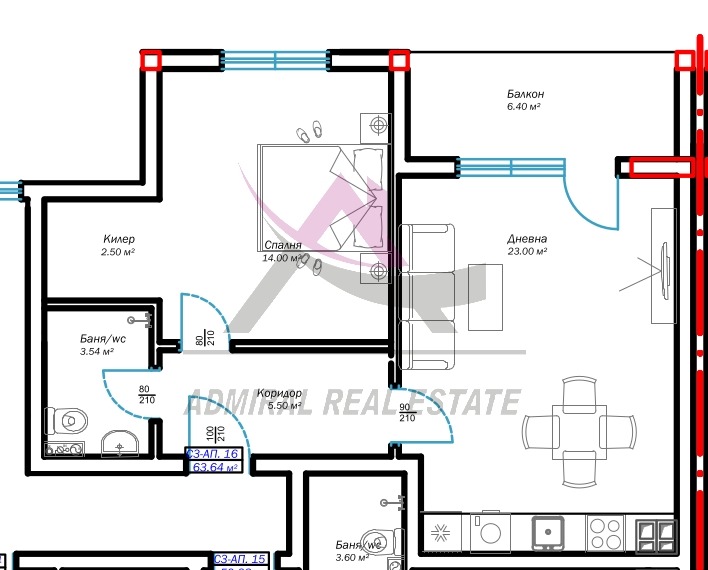 Продава  2-стаен град Варна , Възраждане 3 , 81 кв.м | 97167659 - изображение [3]