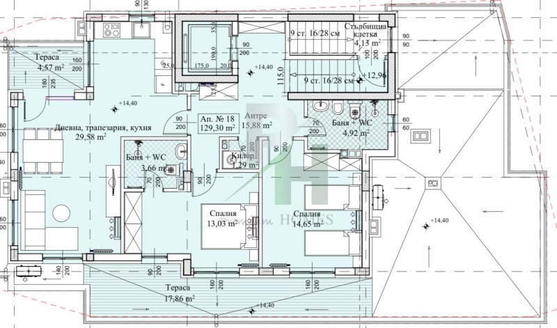 Продава 3-СТАЕН, гр. София, Малинова долина, снимка 14 - Aпартаменти - 46781152