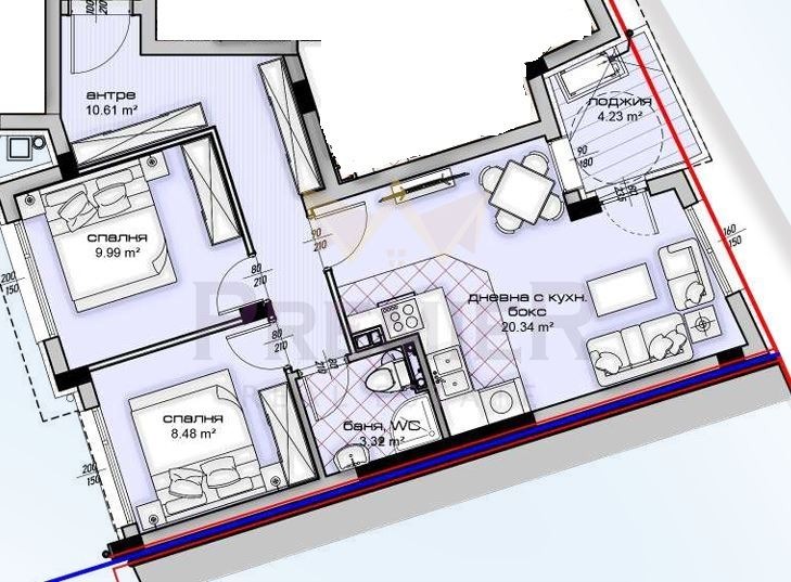 In vendita  2 camere da letto Varna , Vladislav Varnenchik 1 , 84 mq | 12468774