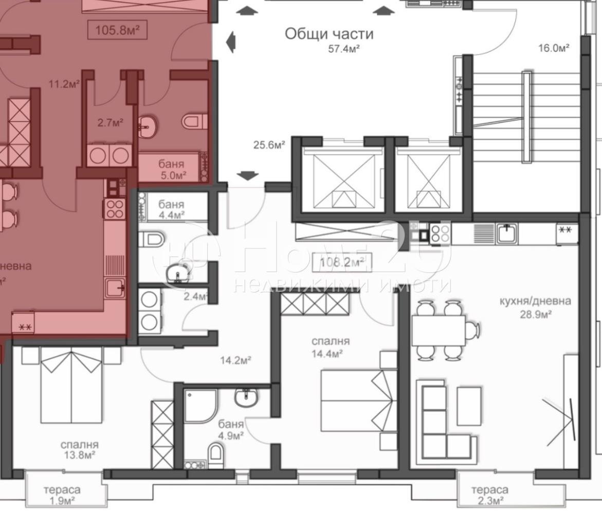 Продава 3-СТАЕН, гр. София, Красно село, снимка 2 - Апартаменти - 55049150