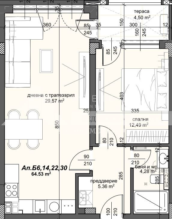 Na sprzedaż  1 sypialnia Plowdiw , Trakija , 80 mkw | 99596947 - obraz [2]