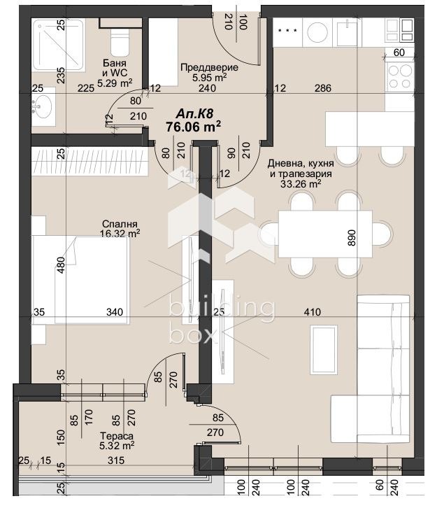 Продава 2-СТАЕН, гр. Пловдив, Тракия, снимка 2 - Апартаменти - 55176729