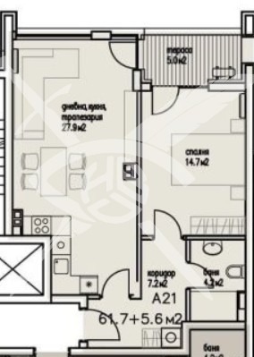 Продава 2-СТАЕН, гр. Бургас, Сарафово