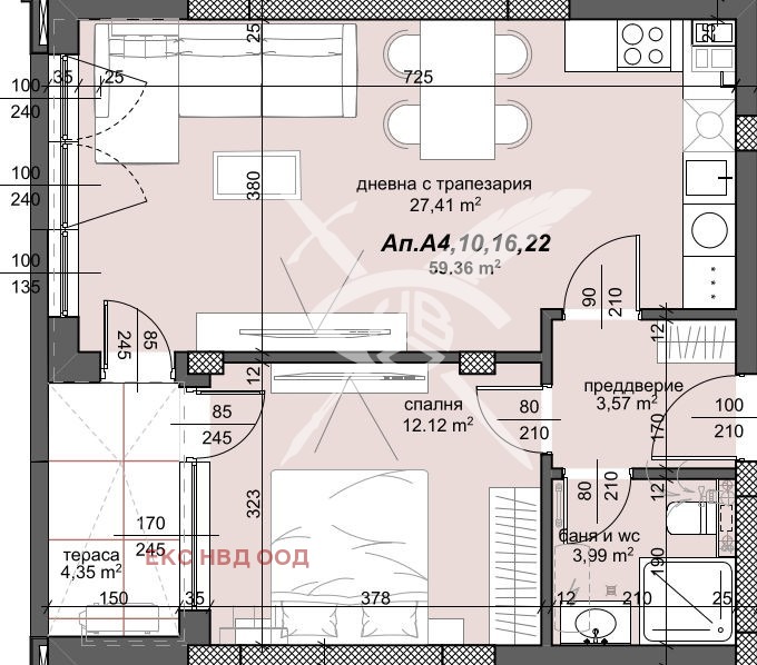 Продава  2-стаен, град Пловдив, Тракия •  102 670 EUR • ID 70456250 — holmes.bg - [1] 