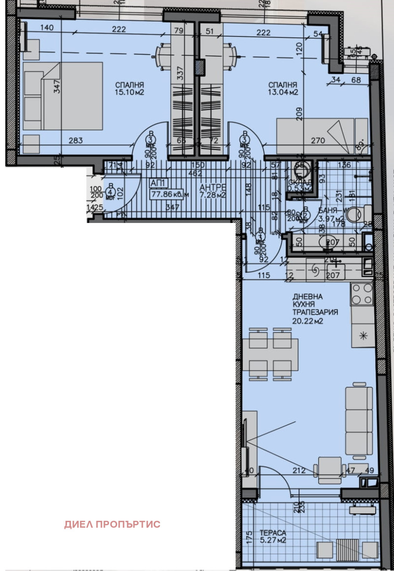 Продава  3-стаен град Бургас , Зорница , 94 кв.м | 90146108 - изображение [2]
