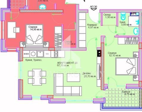 Продава 2-СТАЕН, гр. София, Люлин 5, снимка 12 - Апартаменти - 53431897