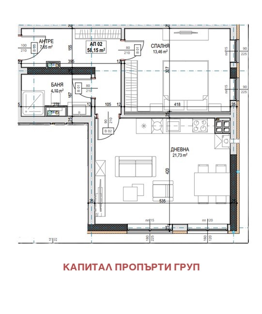 Продава 2-СТАЕН, гр. София, Малинова долина, снимка 16 - Апартаменти - 54562273