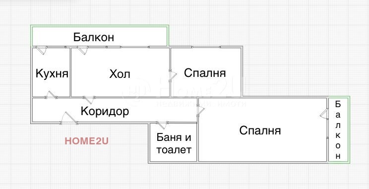 Til salg  3 soveværelser Dobrich , Tsentar , 90 kvm | 23778115 - billede [17]