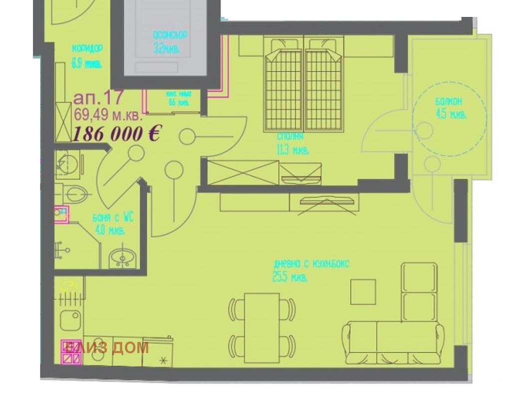 Продава 2-СТАЕН, гр. Варна, Център, снимка 4 - Апартаменти - 55902085