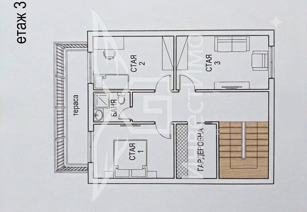 Продава ЕТАЖ ОТ КЪЩА, гр. Перник, Каменина, снимка 2 - Етаж от къща - 55405575